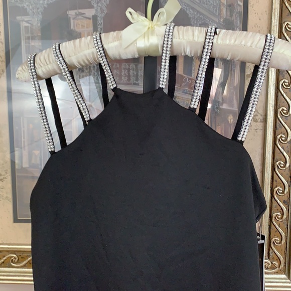 Shelby Nites Cocktail Dress Rhinestone Straps Sz 8 - Picture 6 of 9